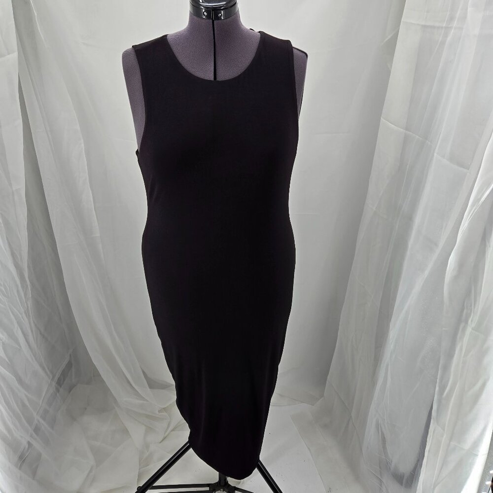 718-3 NEW Torrid Jersey Black Long Bodycon dress Size 1 14/16 NWT